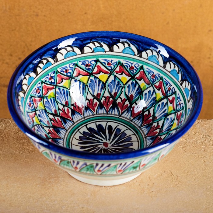 

Коса Риштанская Керамика Узоры, 18 см, большая, синяя