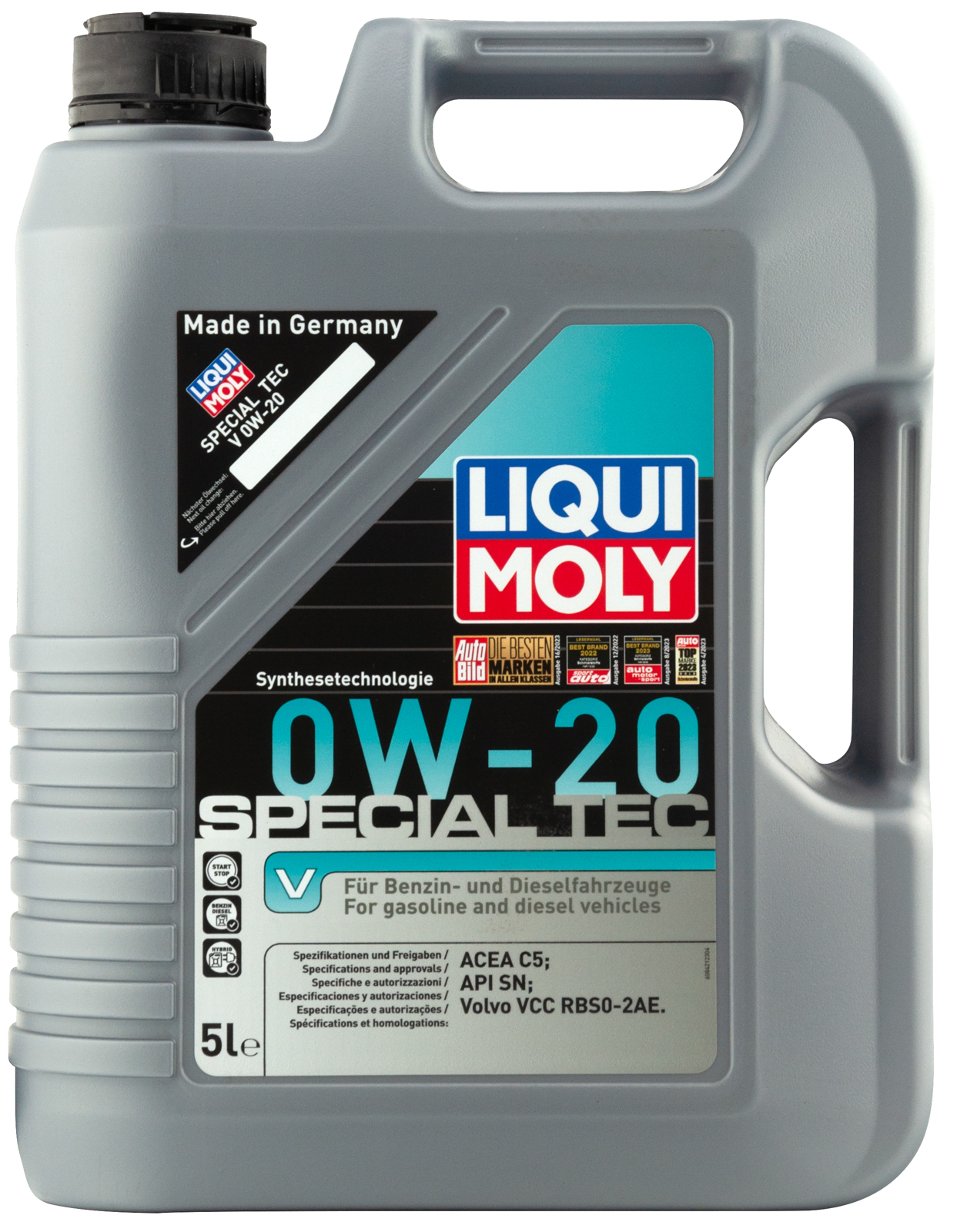 

Моторное масло Liqui Moly Special Tec V 0W20 5л 20632, Special Tec V