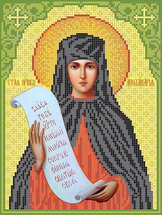 

Рисунок на ткани «Святая Аполлинария (Полина)»