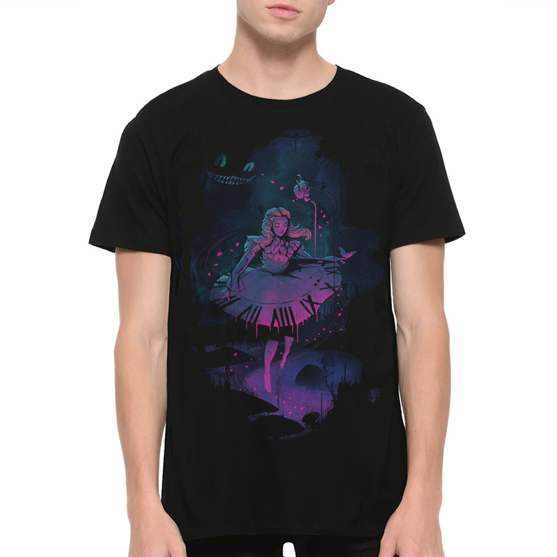 

Футболка мужская Dream Shirts Алиса в стране чудес 14801322 черная 3XL, Черный, Алиса в стране чудес 14801322