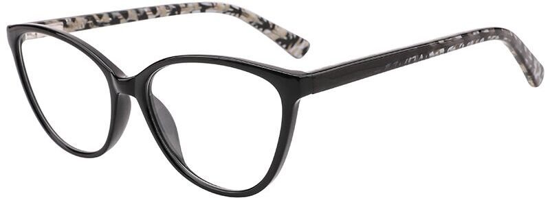 

Оправа для очков женская Glone WD0008 C1 R213, black/grey pattern temple, WD0008 C1 R213