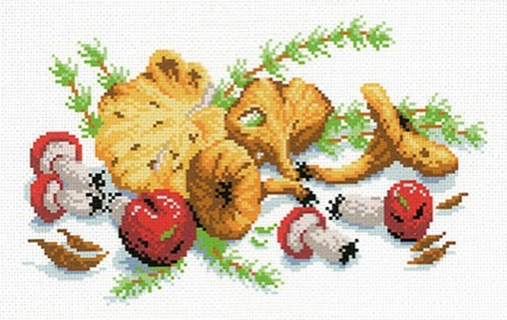 

Рисунок на ткани «Грибной урожай»