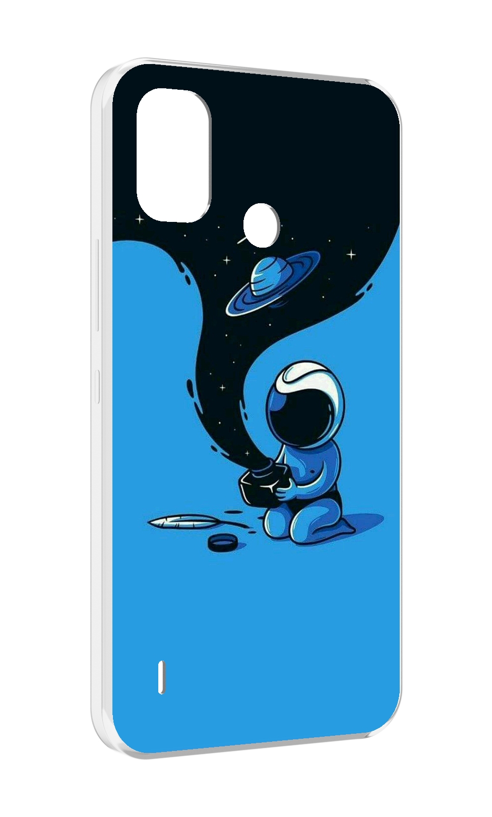 

Чехол MyPads космос из черной краски для Itel A48, Прозрачный, Tocco