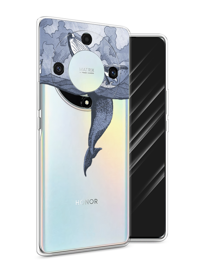 

Чехол Awog на Honor X9A "Два измерения", Голубой;черный;прозрачный, 6120850-7
