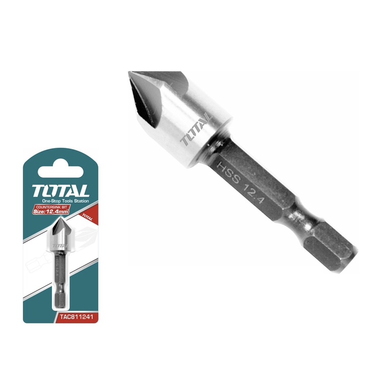 

Зенковка коническая Total Tools 12,4 мм хвостовик 1/4 HEX быстрорежущая сталь , TAC811241, TAC8