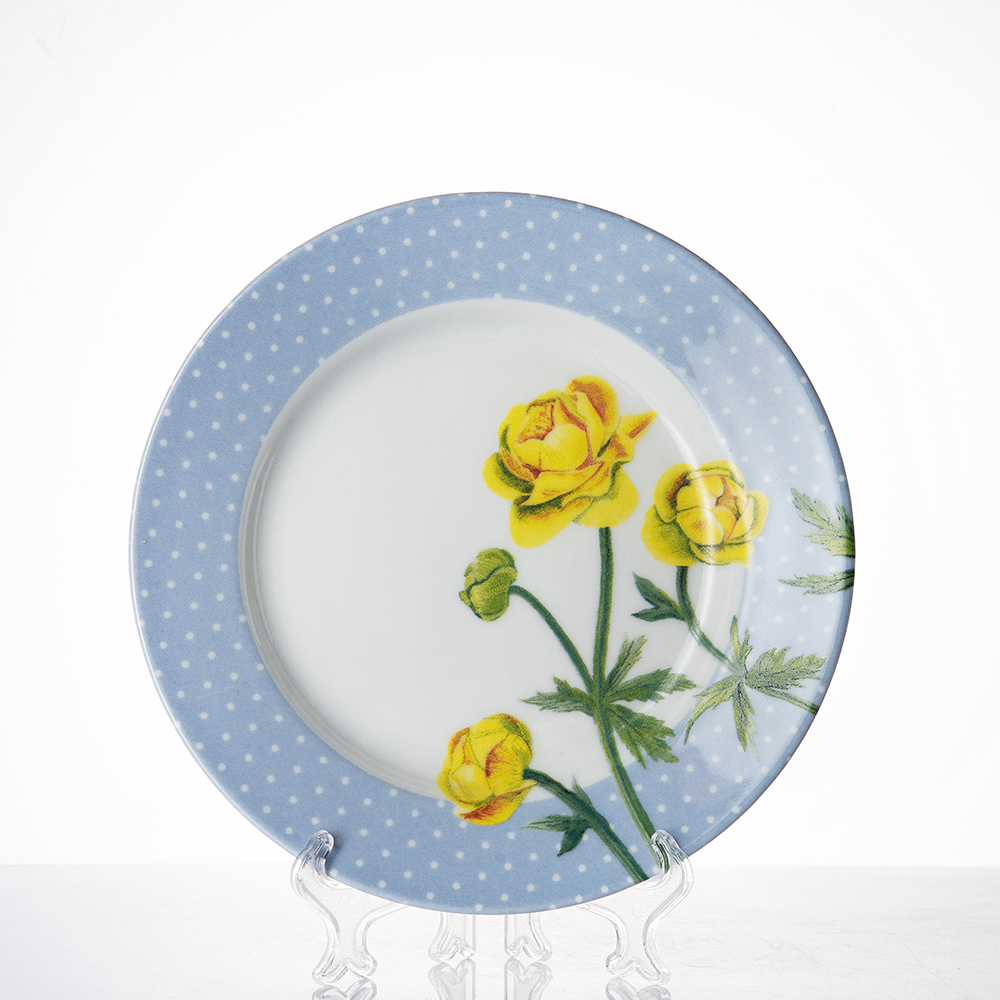 

Набор тарелок мелких Добрушский фарфоровый завод ф.Идиллия Ситец Купальница 200 мм. 4 шт.