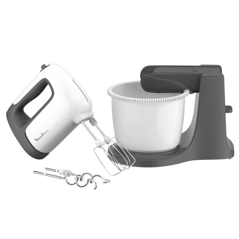 Миксер MOULINEX HM464110 белый, черный