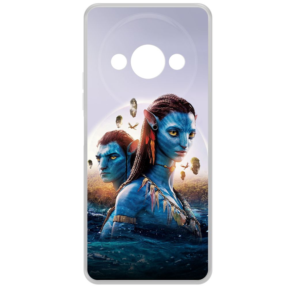 

Чехол-накладка Krutoff Clear Case Аватар - Джейк и Нейтири для Xiaomi Redmi A3, Прозрачный