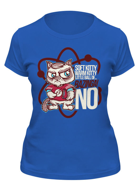 

Футболка женская Printio Грустный кот (grumpy cat) синяя 2XL, Синий, Грустный кот (grumpy cat)