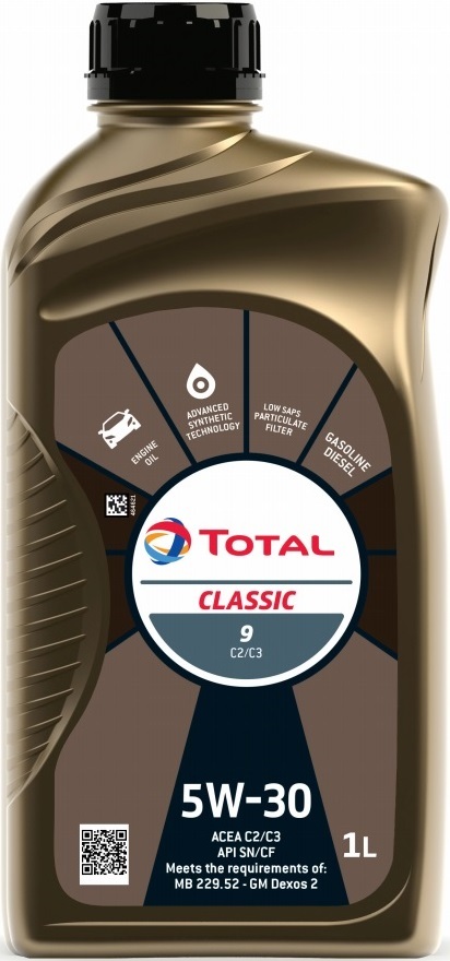 Моторное масло Total Classic 9 5W30, 1л