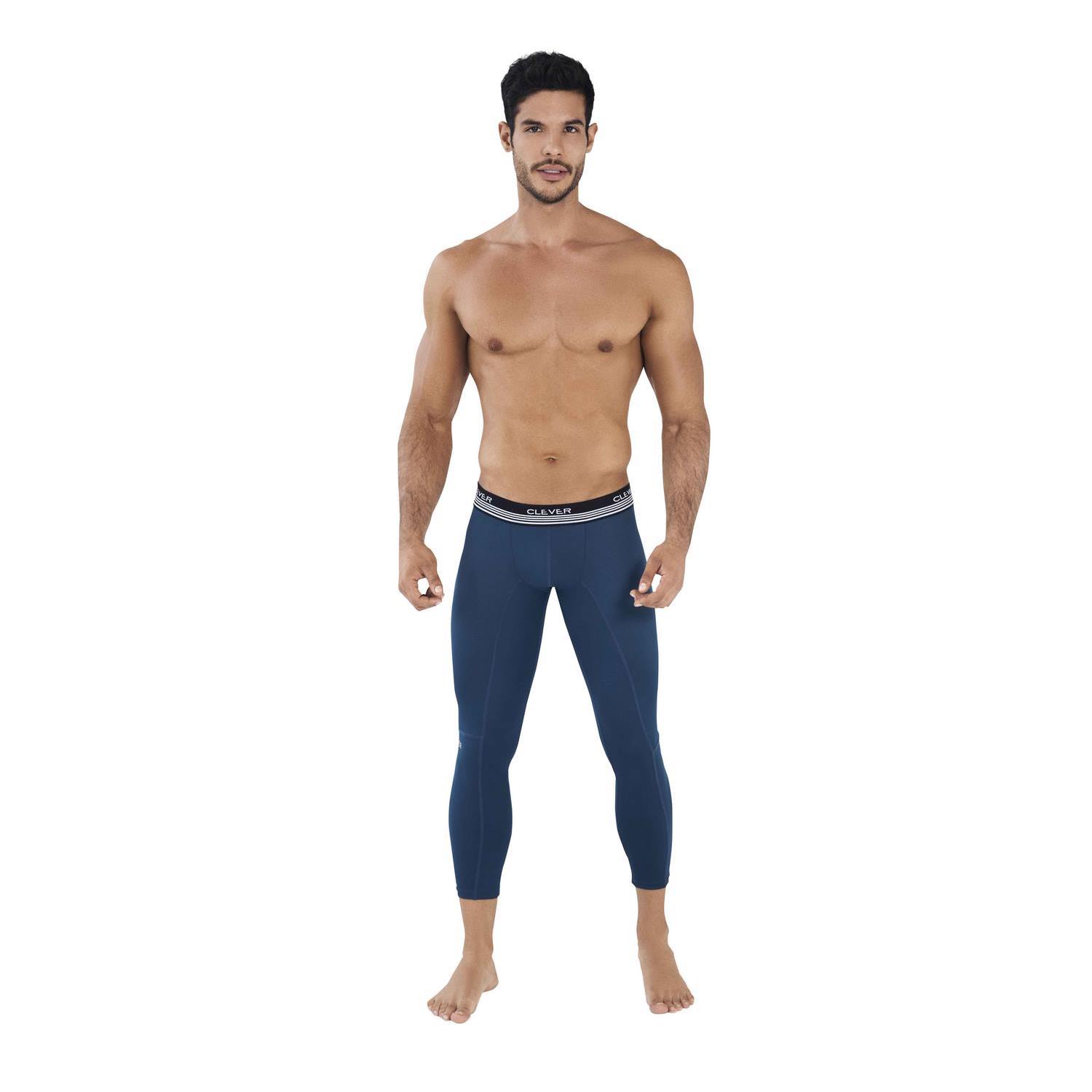 Спортивные леггинсы мужские Clever Masculine Underwear 423 синие L