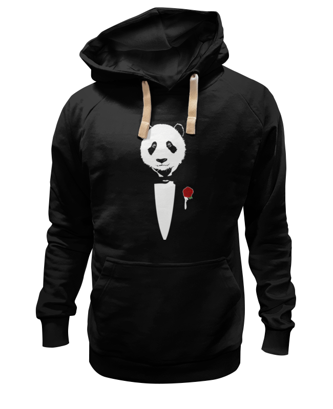 

Худи унисекс Printio Panda godfather черное S, Черный, Panda godfather