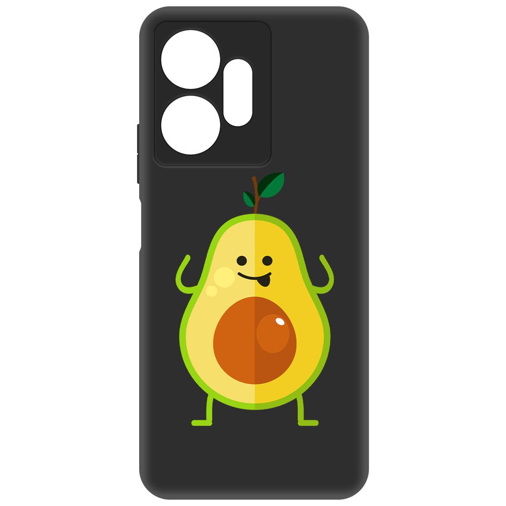 

Чехол-накладка Krutoff Soft Case Авокадо Веселый для Infinix Zero 20 черный
