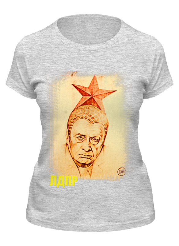 

Футболка женская Printio Жириновский серая XL, Серый, Жириновский