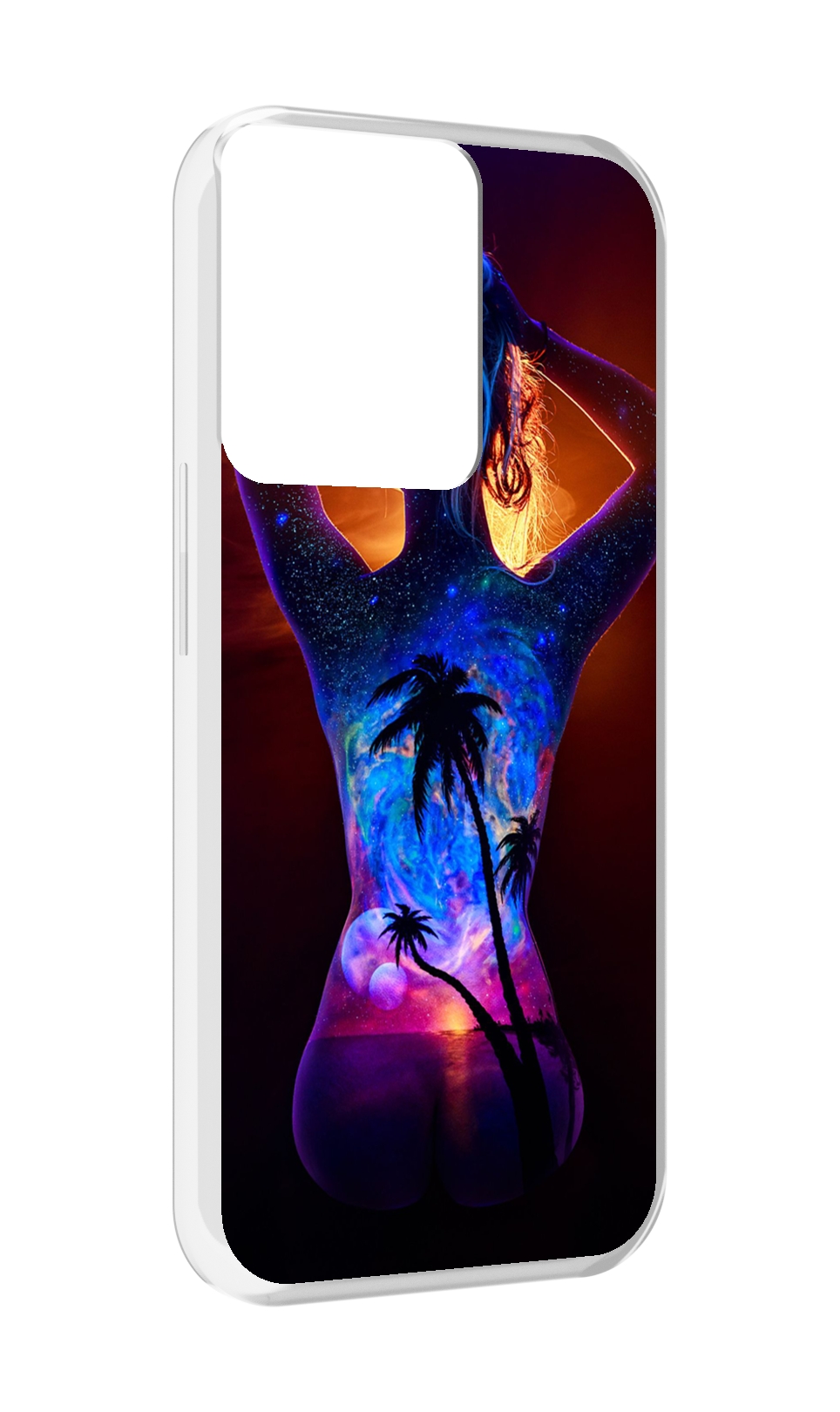 

Чехол MyPads Девушка-и-пальмы женский для OPPO Reno 8, Прозрачный, Tocco
