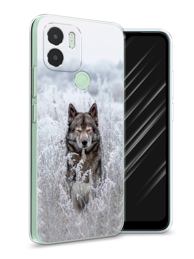 

Чехол Awog на Xiaomi Redmi A1+/A2+ "Волк в поле", Белый;черный, 318550-1