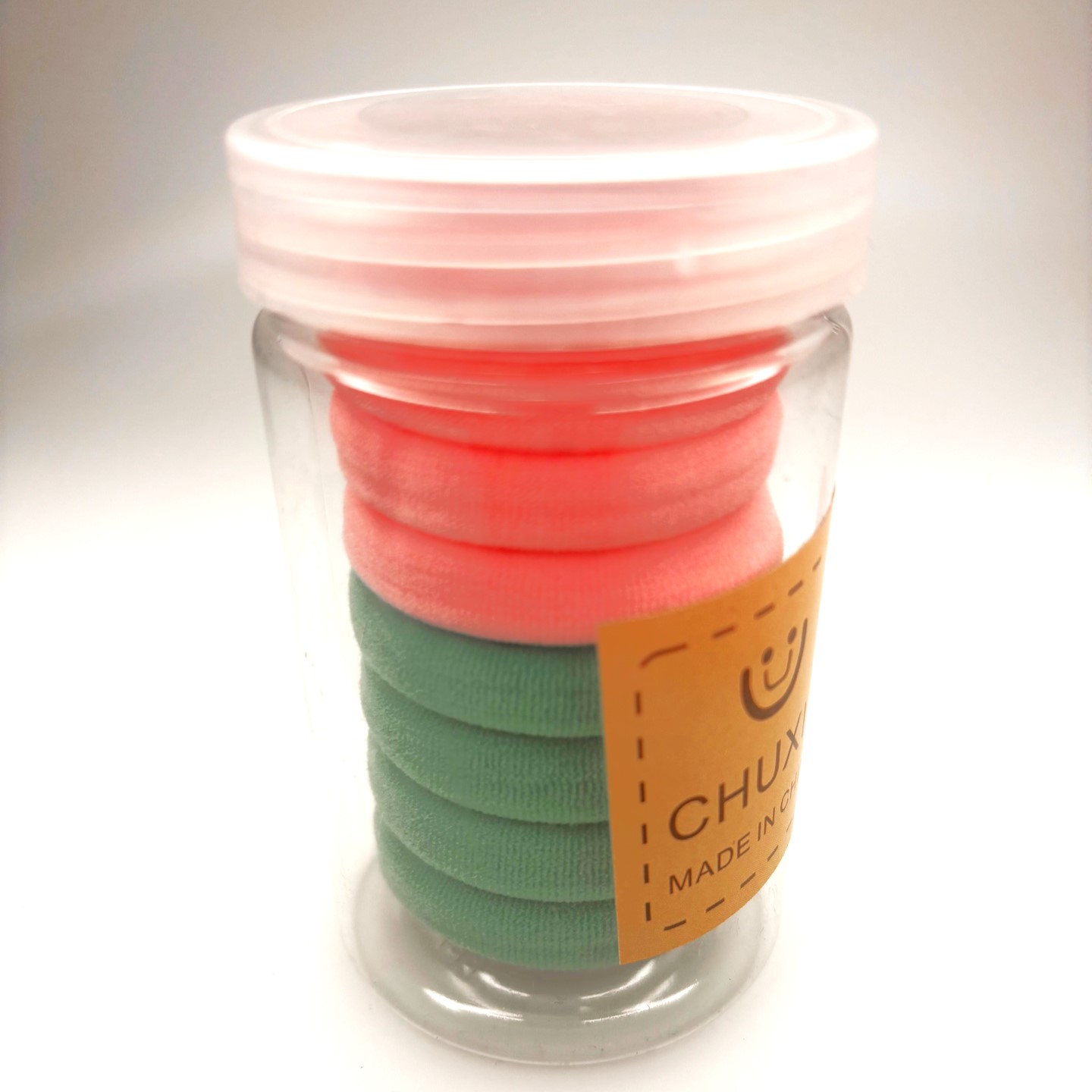 Набор резинок бирюзовый, зеленый, розовый, мятный 8 шт банка вакуумная для массажа силиконовая 6 5 × 4 3 см розовый