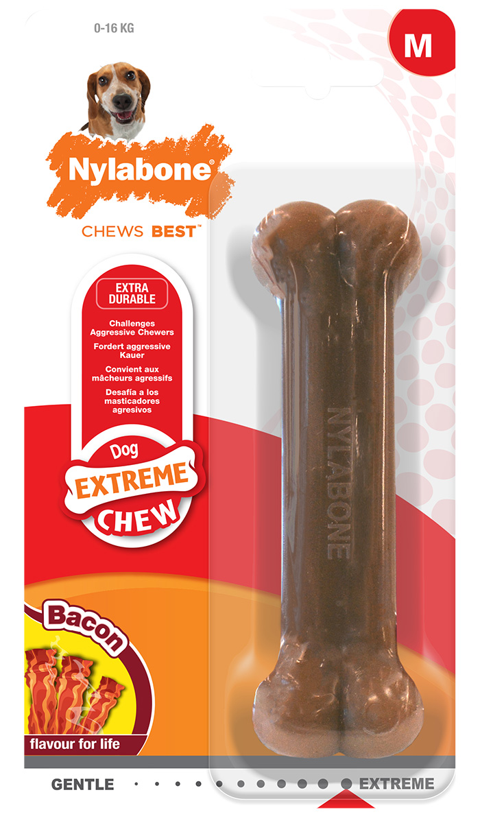 

Развивающая игрушка для собак Nylabone Dura Chew Bacon, зеленый, 5 см