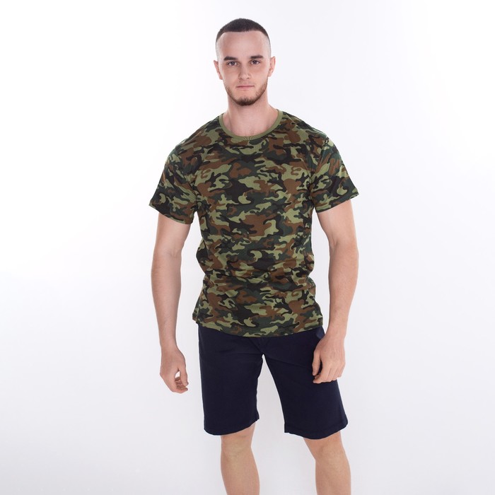 Футболка мужская Текстильторг 9606627 хаки 54 RU