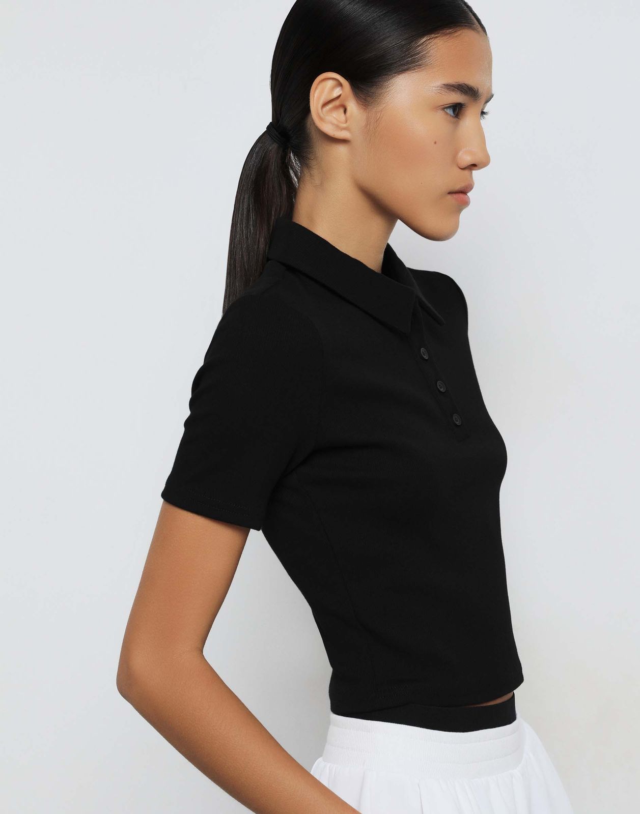 

Поло женское Gloria Jeans GKT024025 черный XS/164, GKT024025