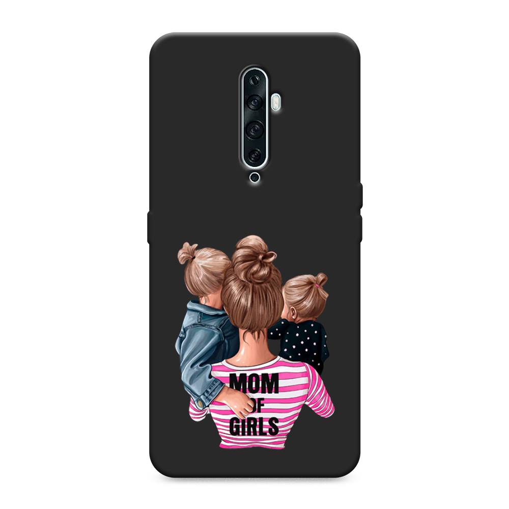 фото Матовый силиконовый чехол "mom of girls" на oppo reno 2z awog