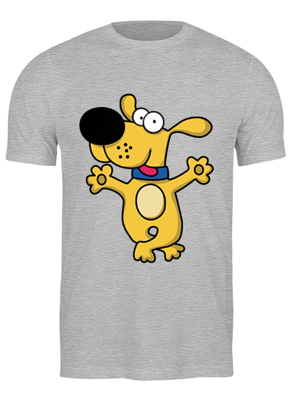 

Футболка мужская Printio Забавная пёс серая XL, Забавный пёс