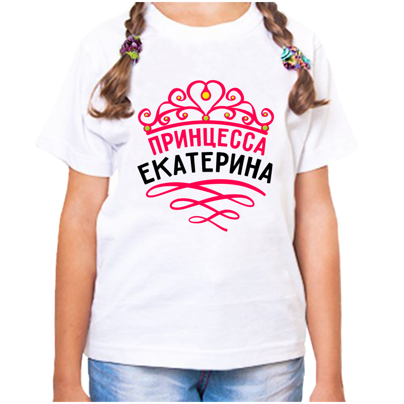 

Футболка девочке белая 24 р-р принцесса екатерина, Белый, fdd_princessa_ekaterina