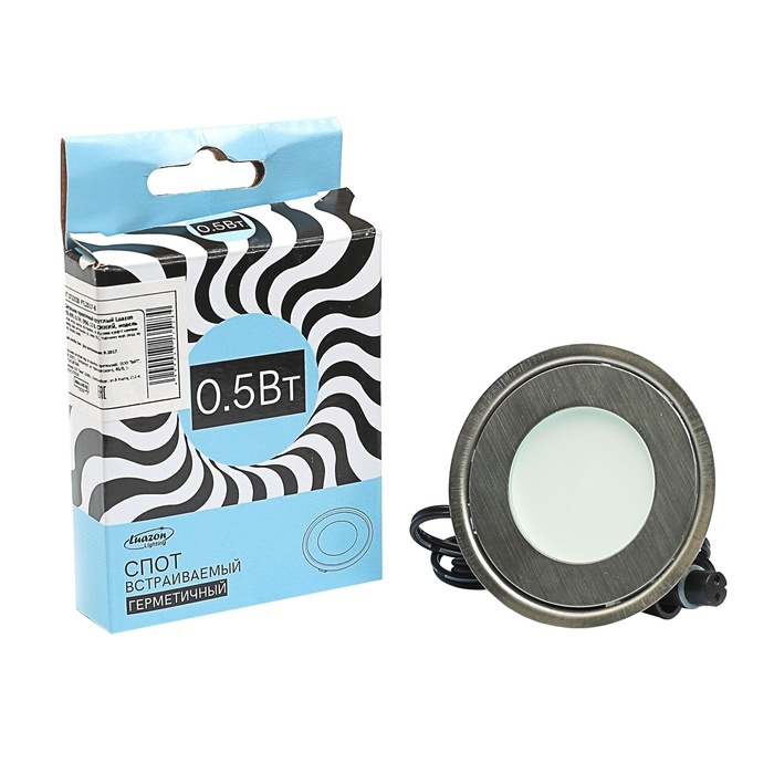 

Luazon Lighting круглый VSL-009, 0, 5 Вт, IP66, 12 В, синий