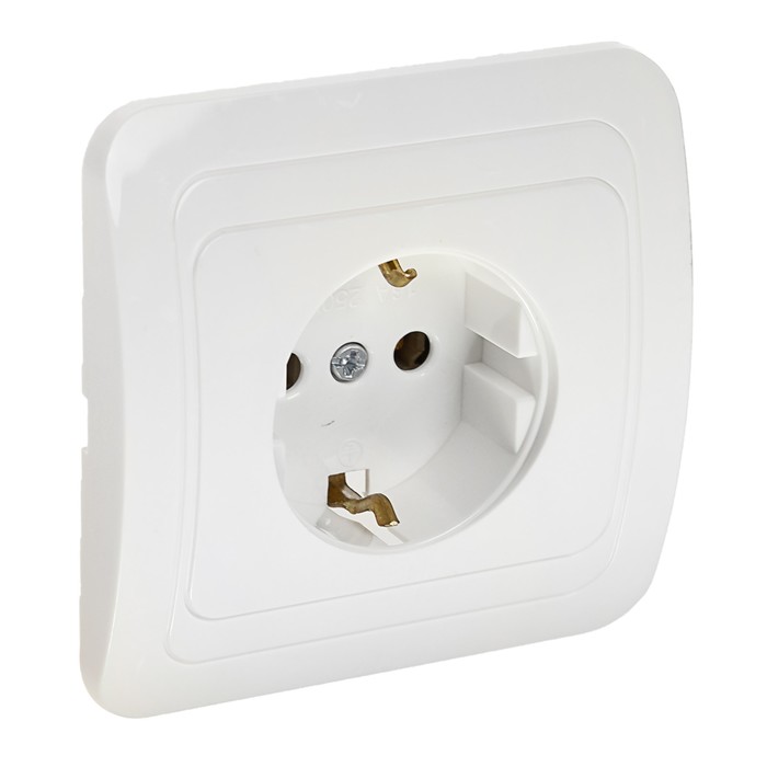 

Luazon Lighting "ЕКБ", 16 А, с заземлением, белая, Белый