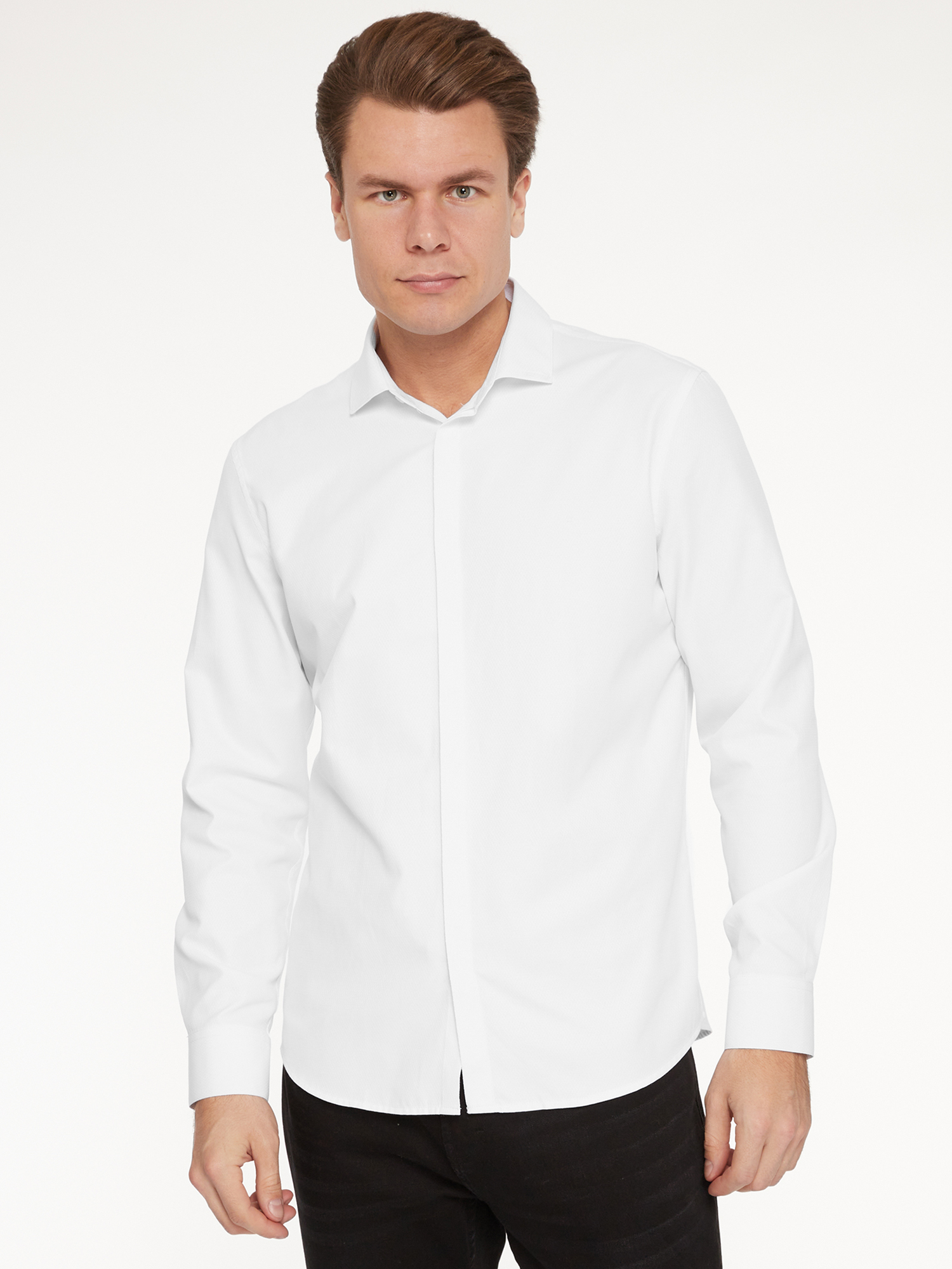 Рубашка мужская oodji 3B110017M-6 белая M