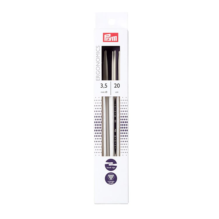 

Спицы чулочные Prym Ergonomics, пластик, 3,5 мм, 20 см