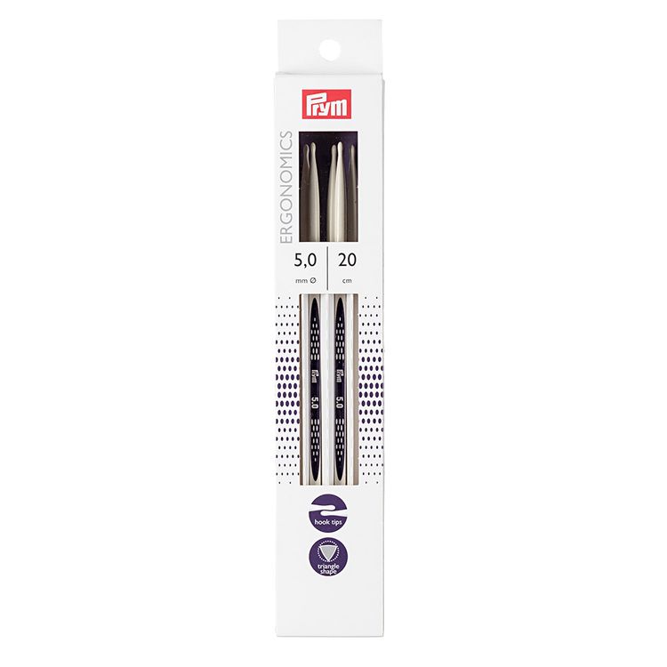 

Спицы чулочные Prym Ergonomics, пластик, 5 мм, 20 см