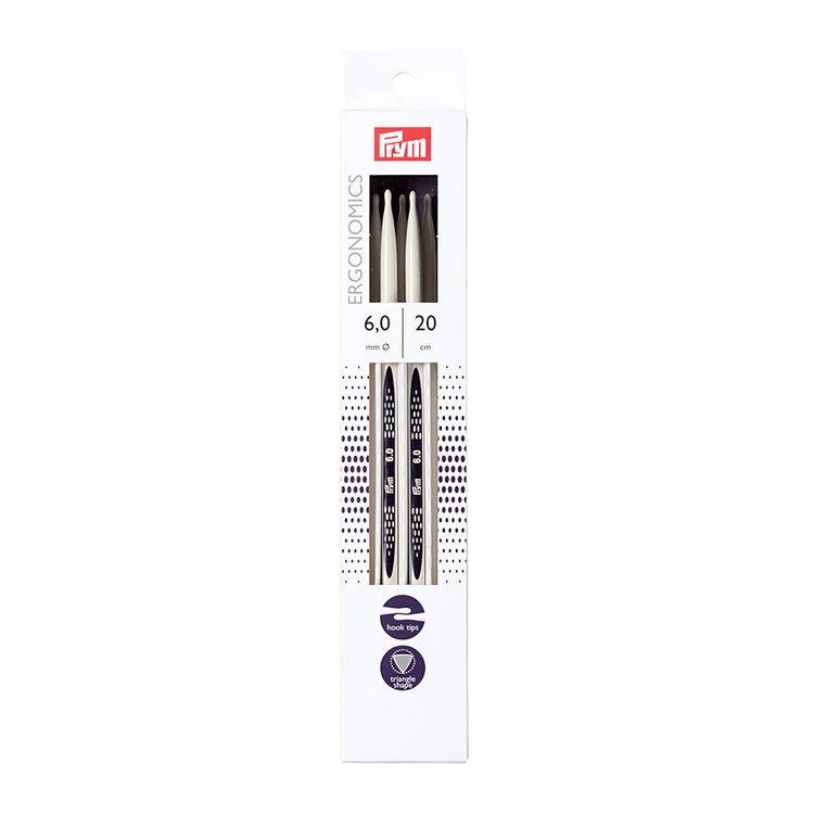 

Спицы чулочные Prym Ergonomics, пластик, 6 мм, 20 см