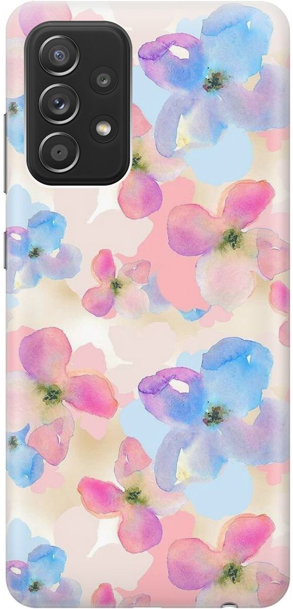 

Силиконовый чехол на Xiaomi Redmi 9A с принтом "Фиалки акварелью", Голубой;оранжевый, 1541