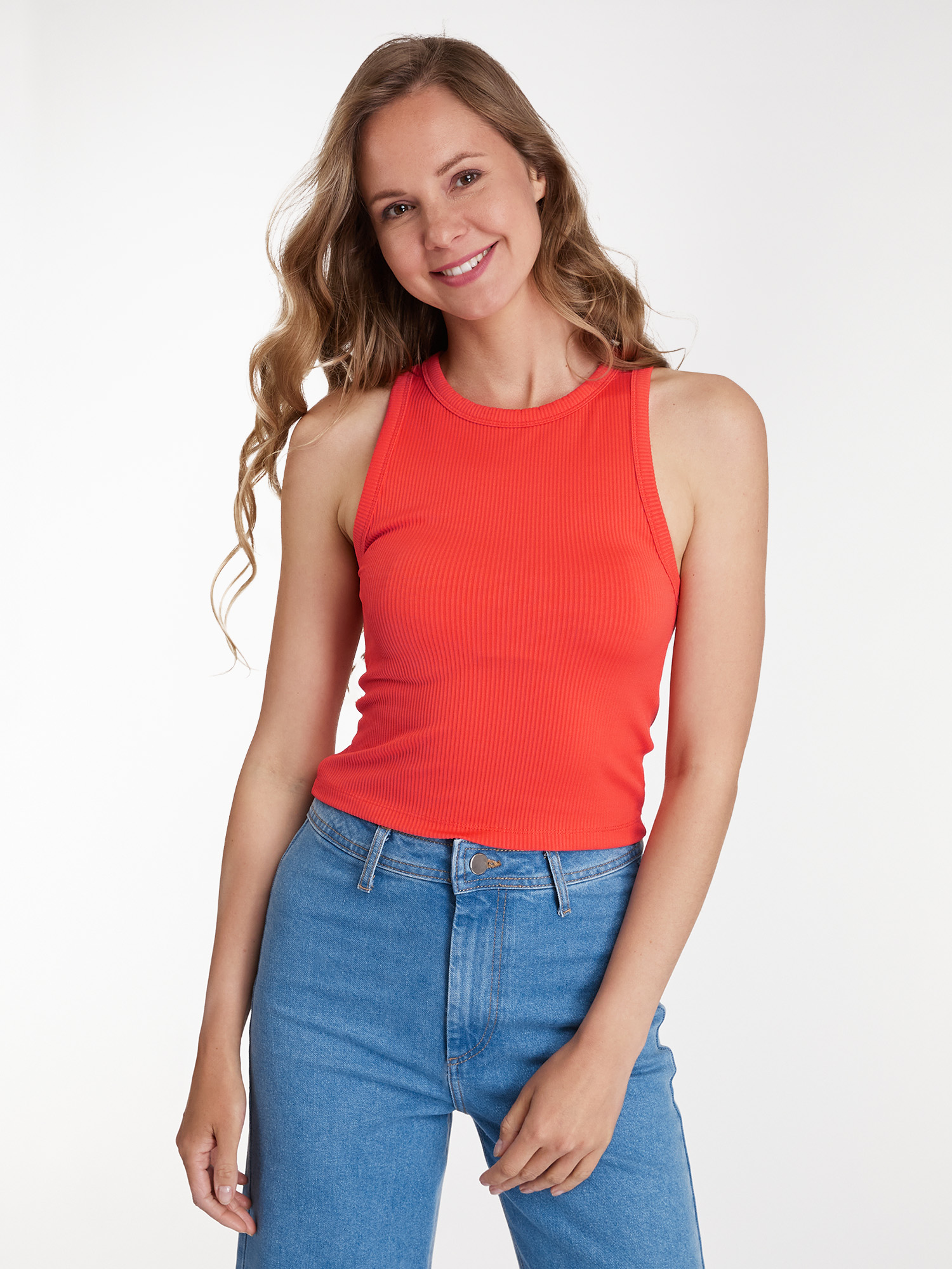 

Топ женский oodji 14315015 красный 2XL, 14315015