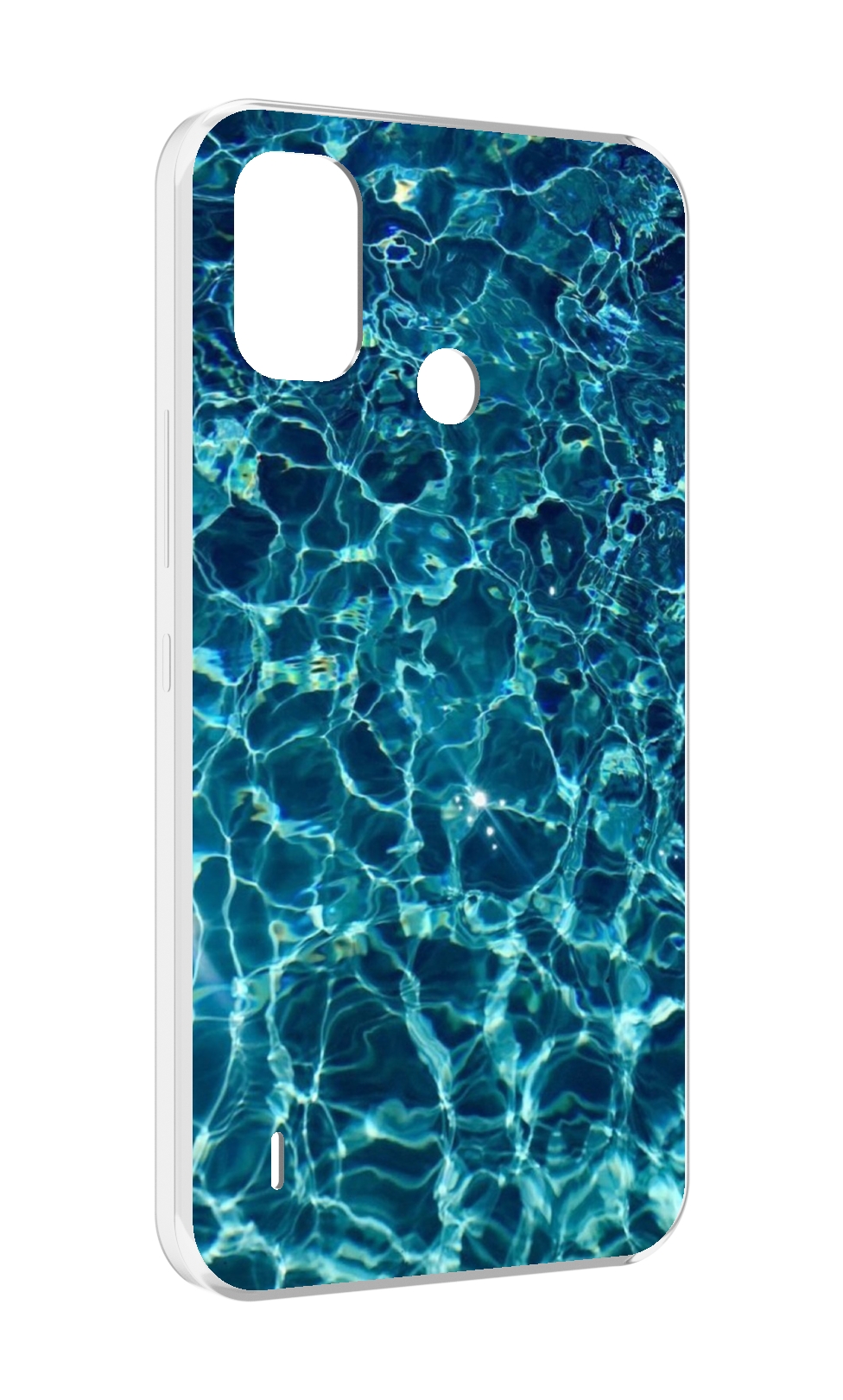 

Чехол MyPads красивая голубая вода для Itel A48, Прозрачный, Tocco