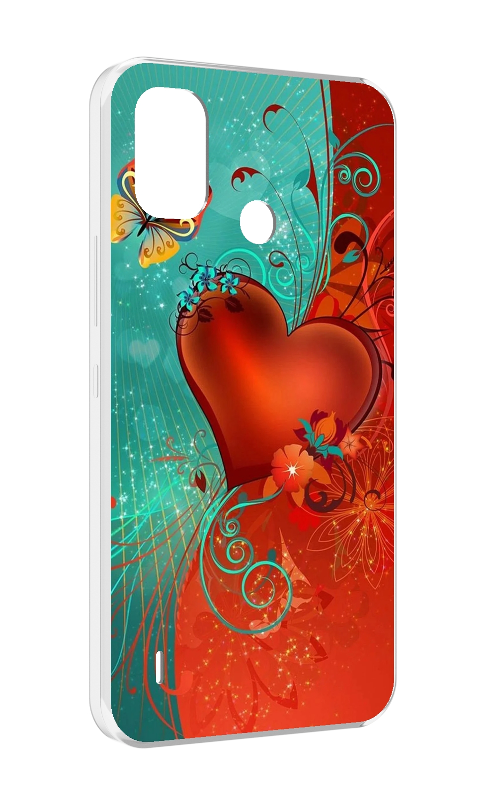 

Чехол MyPads красивые-яркие-сердечки для Itel A48, Прозрачный, Tocco