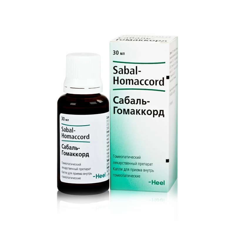 Купить Сабаль-Гомаккорд капли для внутреннего применения гомеопатические 30 мл, Biologische Heilmittel Heel