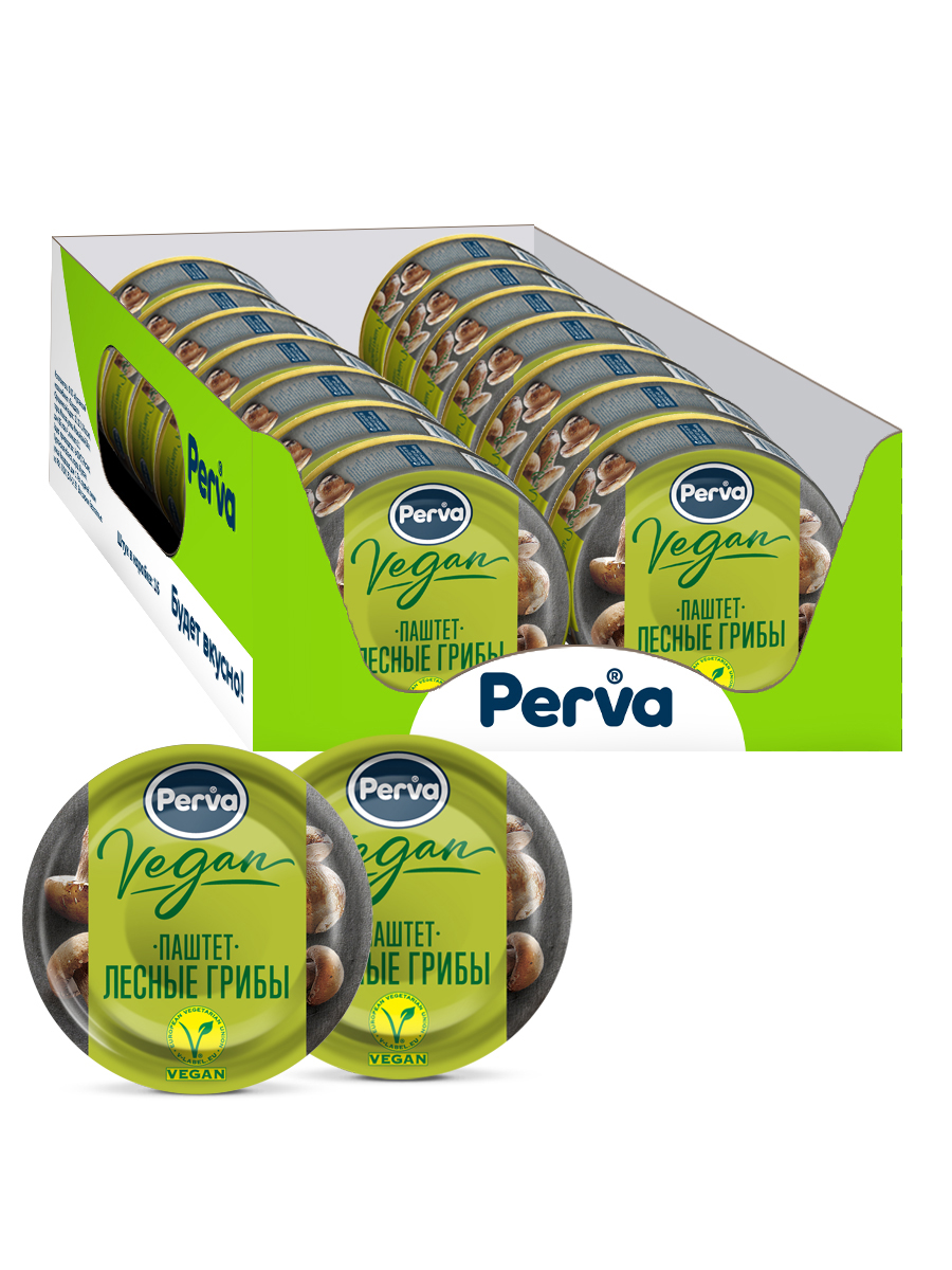 Паштет Perva с лесными грибами Extra, 100 г х 16 шт