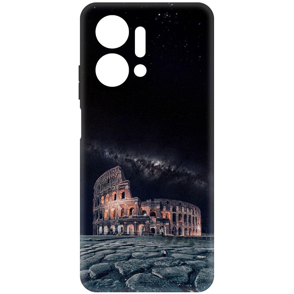 

Чехол-накладка Krutoff Soft Case Италия, Колизей для Honor X7a черный