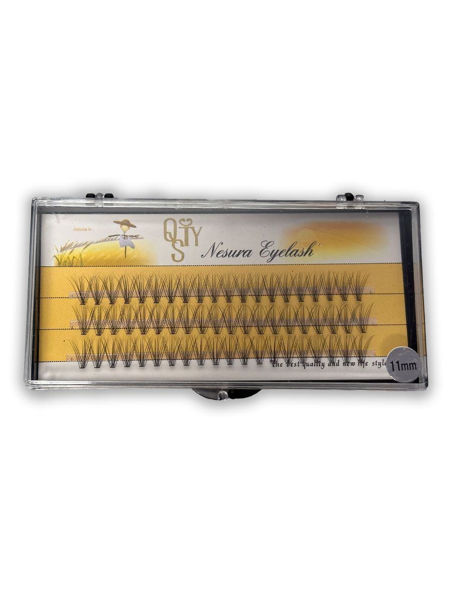 Накладные ресницы пучки для наращивания Nesura 10D 0.10C 11мм