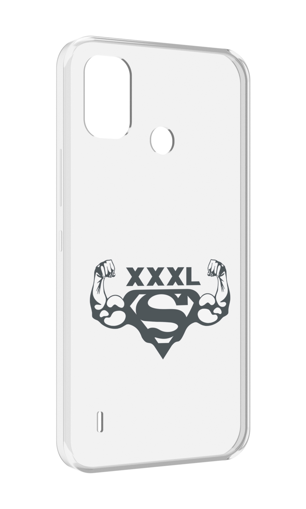 

Чехол MyPads бодибилдинг супермен для Itel A48, Прозрачный, Tocco