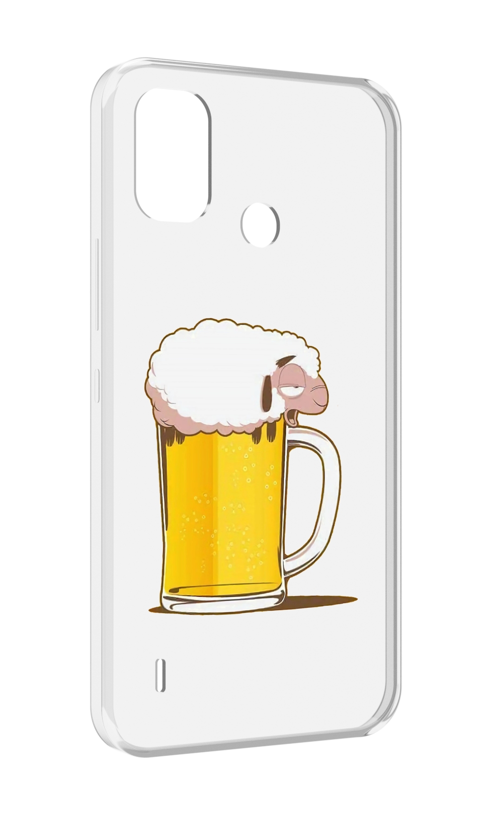 

Чехол MyPads кружка пива для Itel A48, Прозрачный, Tocco
