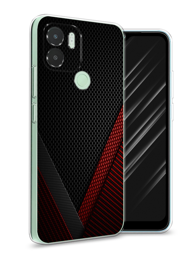 

Чехол Awog на Xiaomi Redmi A1+/A2+ "Красный карбон", Черный;красный, 318550-3