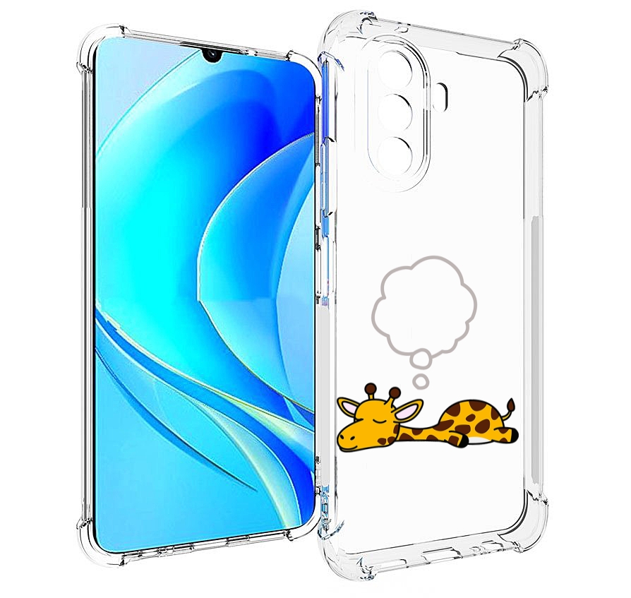 

Чехол MyPads спящий-жираф детский для Huawei Nova Y70 / Nova Y70 Plus (MGA-LX9N), Прозрачный, Tocco
