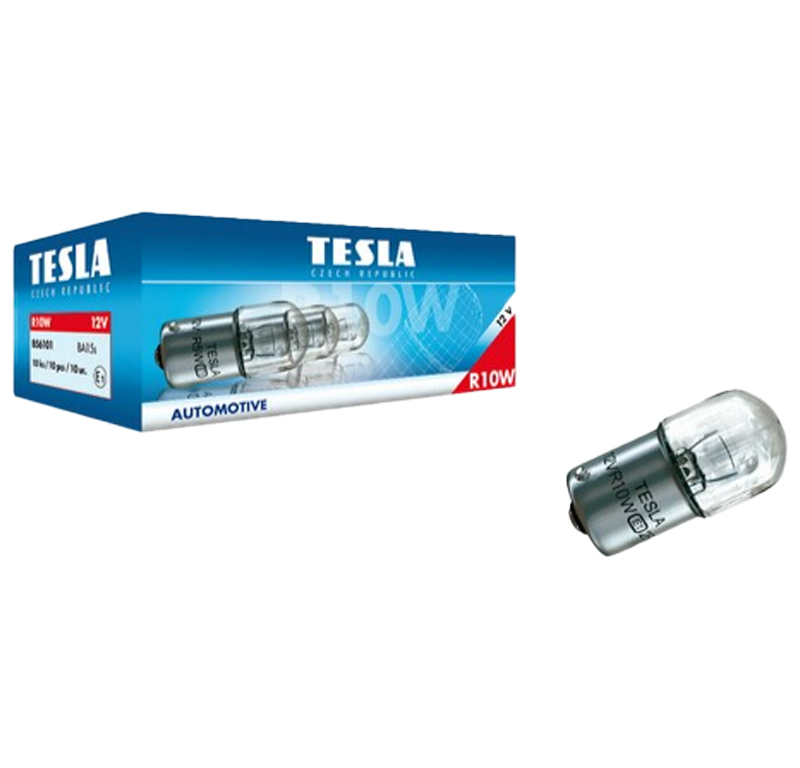 Лампа накаливания автомобильная Tesla цоколь ba15s 12В 21Вт B56101