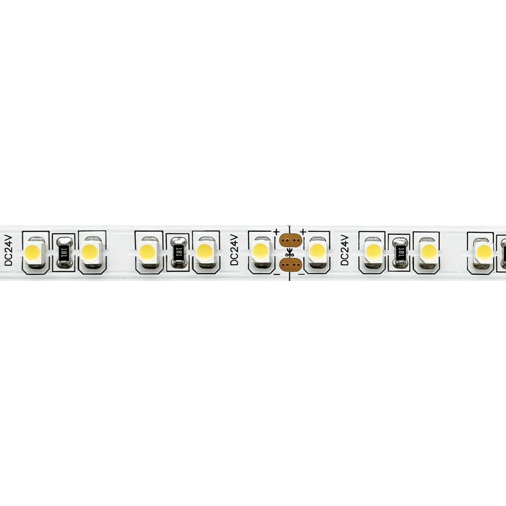 фото 5м. светодиодная лента теплого цвета 3000к, 9,6w, 24v, 60led, ip20 st luce st016.310.20