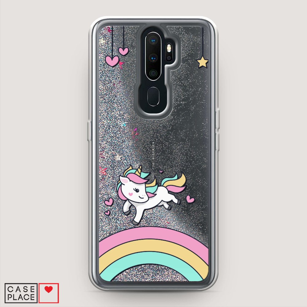 

Чехол Awog на Oppo A9 (2020) "Единорог на радуге", Разноцветный, 251991-1