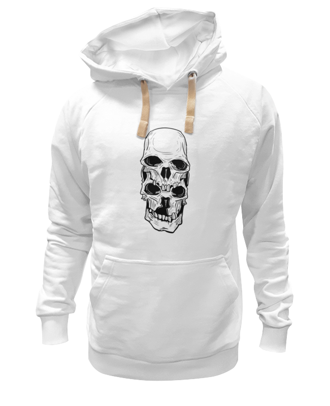 

Худи унисекс Printio Skull белое 2XL, Белый, Skull