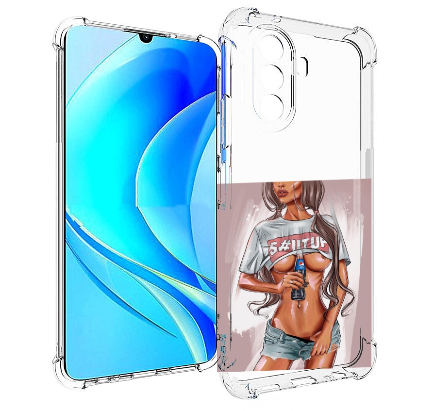 

Чехол MyPads стройная-девушка-с-пепси женский для Huawei Nova Y70 / Nova Y70 Plus, Прозрачный, Tocco